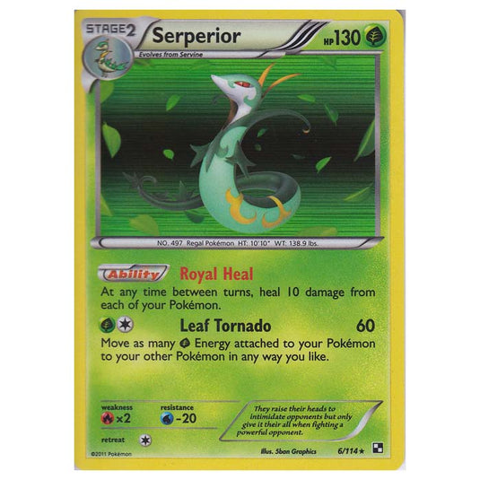 Pokemon - Black & White - Serperior 6/114