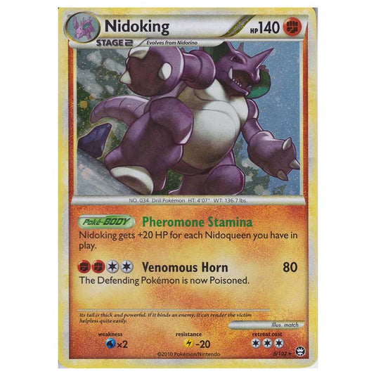 Pokemon - HGSS - Triumphant - Nidoking 6/102