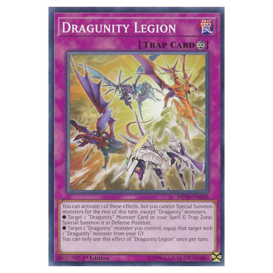 Yu-Gi-Oh! - 2019 Gold Sarcophagus Tin Mega Pack - Dragunity Legion (Common) MP19-EN130