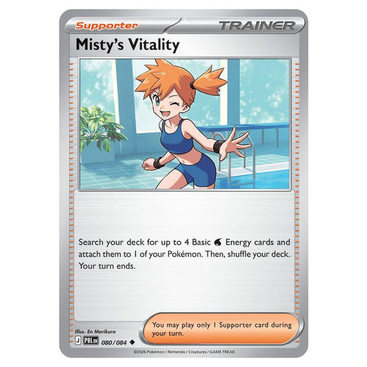 Pokemon - Mega Evolution - Pitch Black - Misty's Vitality - 080/084