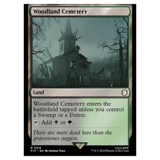 Magic The Gathering - Universes Beyond - Fallout - Woodland Cemetery - 0316