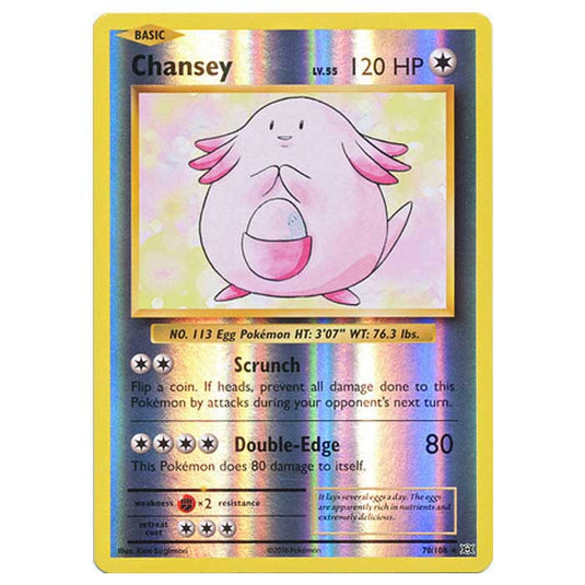 Pokemon - XY Evolutions - (Reverse Holo) - Chansey - 70/108