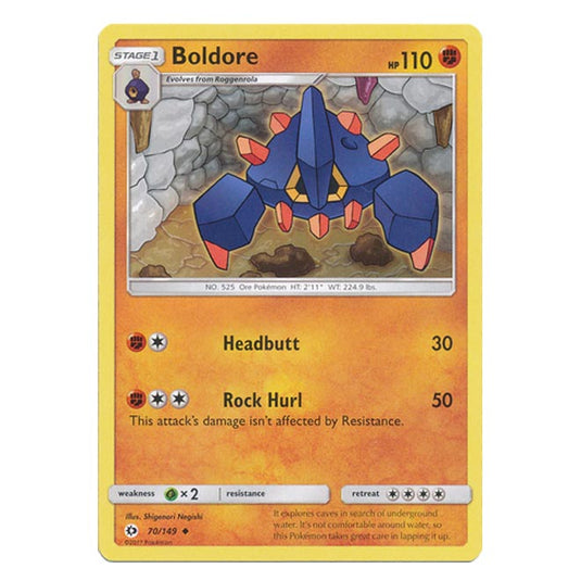 Pokemon - Sun & Moon - Base Set - Boldore - 70/149