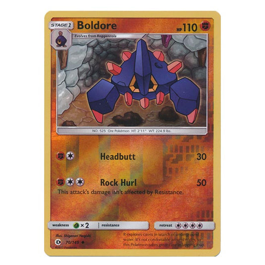 Pokemon - Sun & Moon - Base Set - (Reverse Holo) - Boldore - 70/149