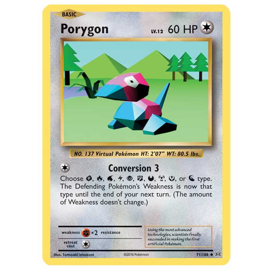 Pokemon - XY Evolutions - Porygon - 71/108