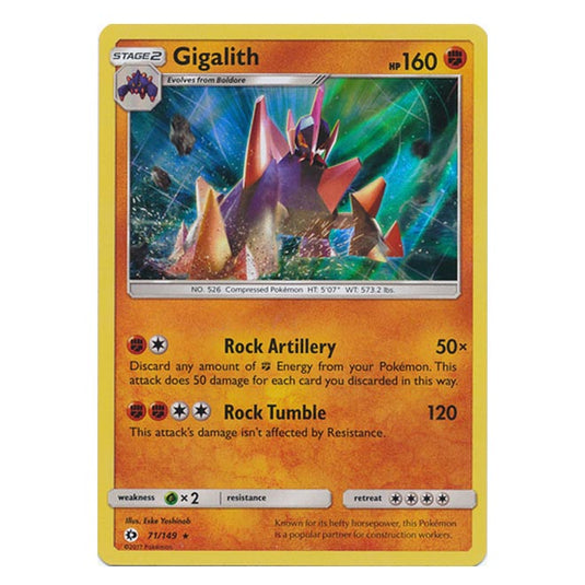 Pokemon - Sun & Moon - Base Set - Gigalith - 71/149