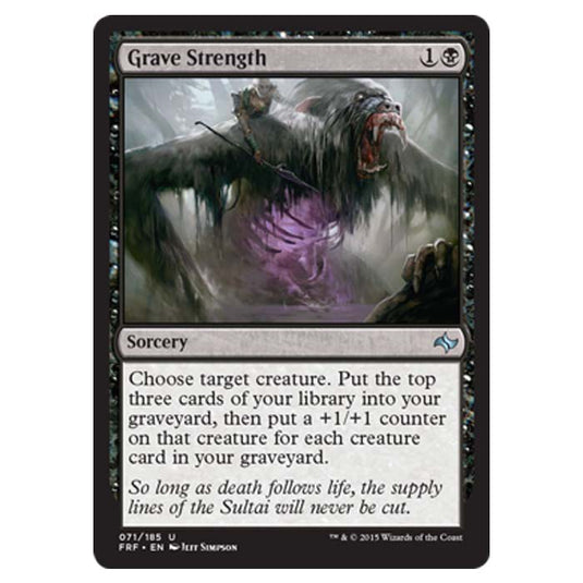 Magic the Gathering - Fate Reforged - Grave Strength - 71/185