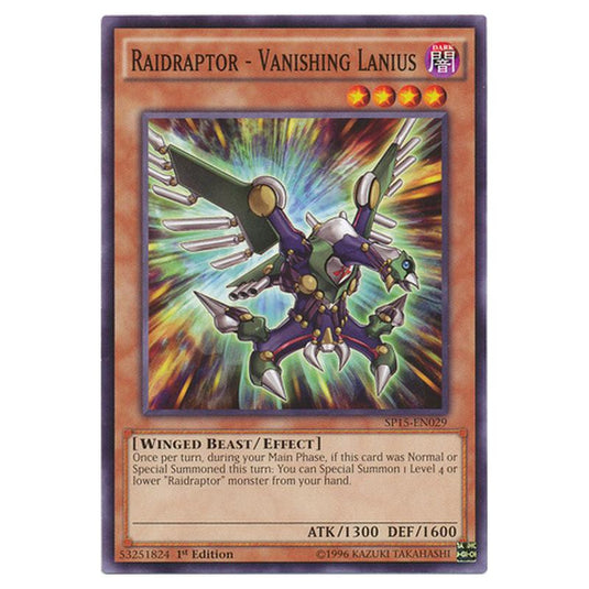 Yu-Gi-Oh! - Star Pack ARC-V - Raidraptor - Vanishing Lanius (Common) SP15-EN029