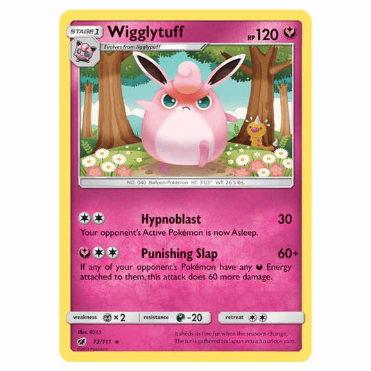 Pokemon - Sun & Moon - Crimson Invasion - Wigglytuff - 72/111