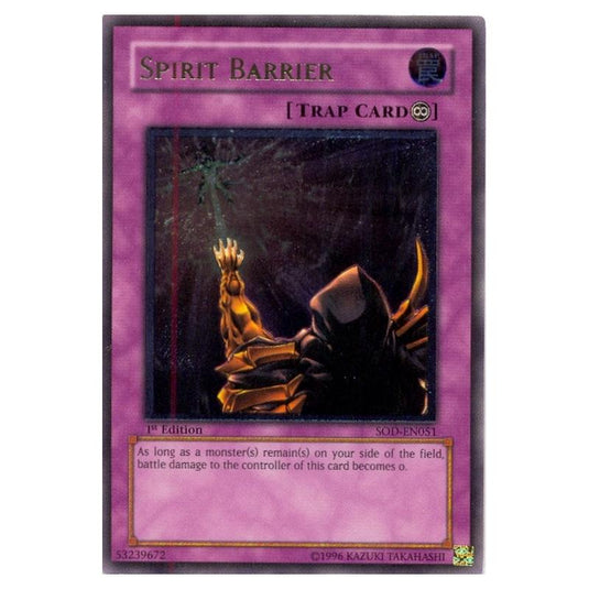 Yu-Gi-Oh! - Soul of the Duelist - Spirit Barrier (Ultimate Rare) SOD-EN051