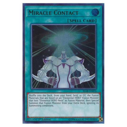 Yu-Gi-Oh! - Battles of Legend - Light's Revenge - Miracle Contact (Ultra Rare) BLLR-EN076