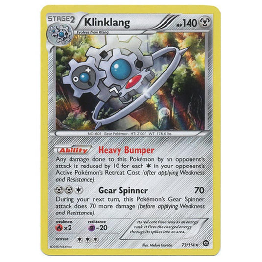 Pokemon - XY - Steam Siege - Klinklang - 73/114