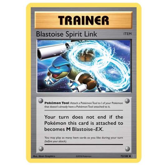 Pokemon - XY Evolutions - Blastoise Spirit Link - 73/108