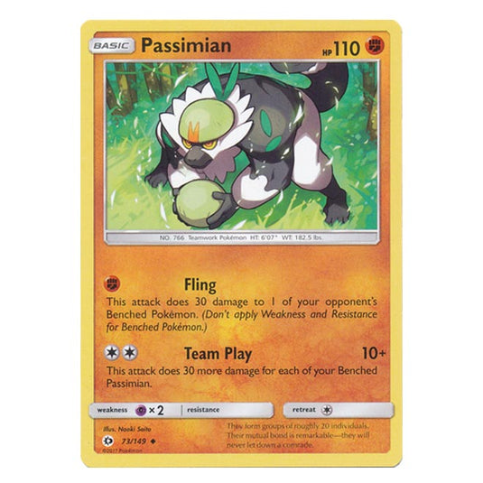 Pokemon - Sun & Moon - Base Set - Passimian - 73/149