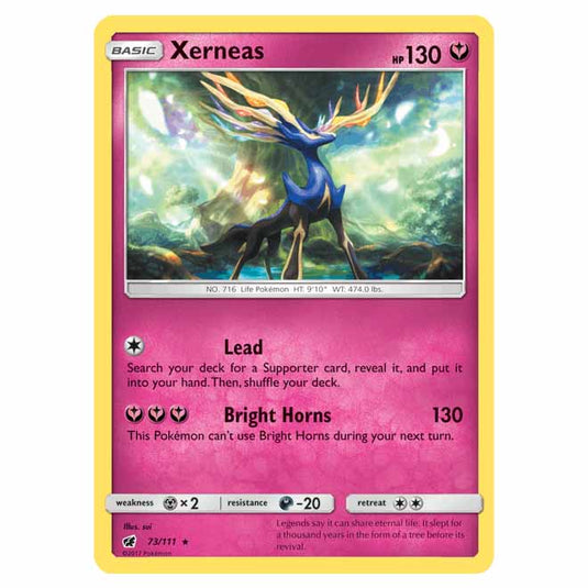 Pokemon - Sun & Moon - Crimson Invasion - Xerneas - 73/111