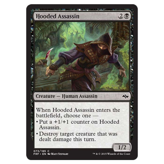 Magic the Gathering - Fate Reforged - Hooded Assassin - 73/185