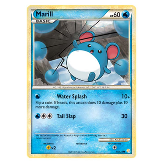 Pokemon - HGSS - Marill - 74/123