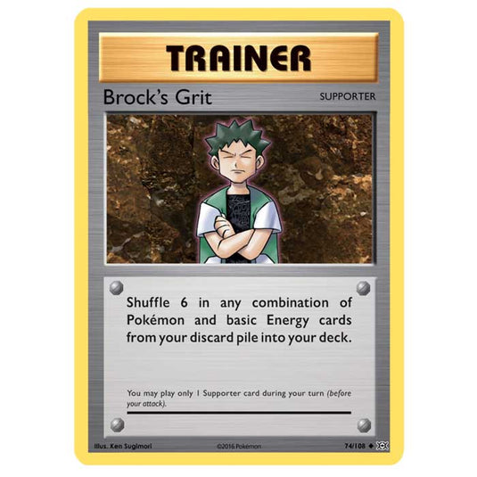 Pokemon - XY Evolutions - Brock's Grit - 74/108