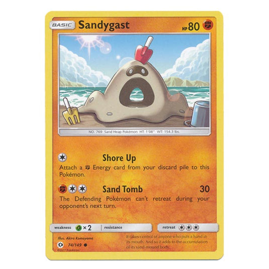 Pokemon - Sun & Moon - Base Set - Sandygast - 74/149