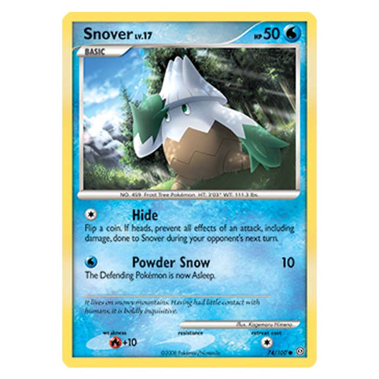 Pokemon - Diamond And Pearl Stormfront - Snover - 74/100