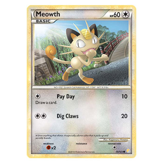 Pokemon - HGSS - Meowth - 75/123