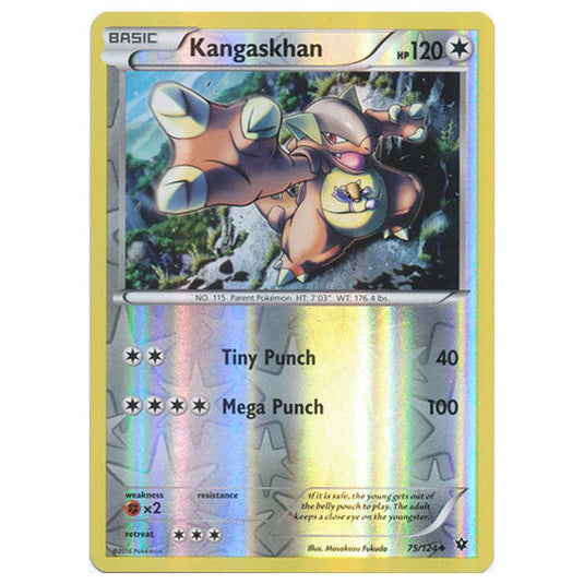 Pokemon - XY - Fates Collide (Reverse Holo) - Kangaskhan - 75/124