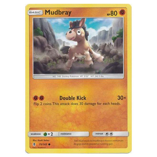 Pokemon - Sun & Moon - Guardians Rising - Mudbray - 75/145