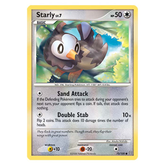 Pokemon - Diamond And Pearl Stormfront - Starly - 75/100