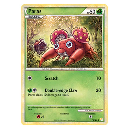 Pokemon - HGSS - Paras - 76/123