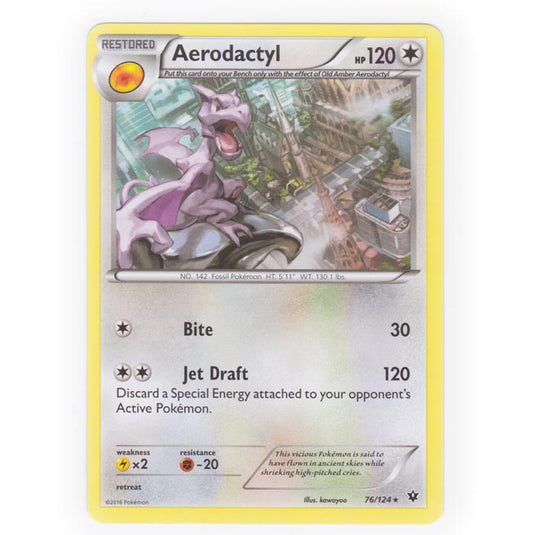 Pokemon - XY - Fates Collide - Aerodactyl - 76/124