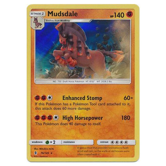 Pokemon - Sun & Moon - Guardians Rising - Mudsdale - 76/145