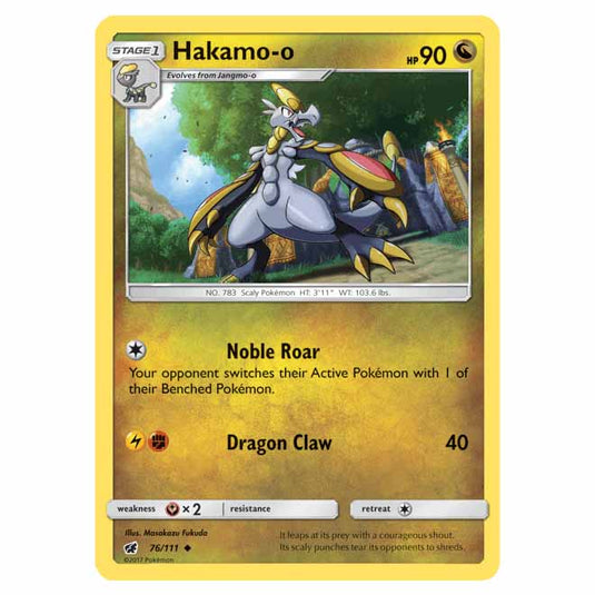 Pokemon - Sun & Moon - Crimson Invasion - Hakamo-o - 76/111