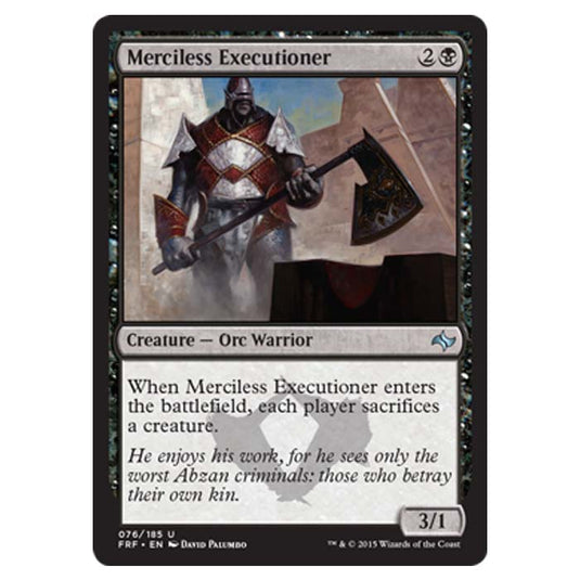 Magic the Gathering - Fate Reforged - Merciless Executioner - 76/185