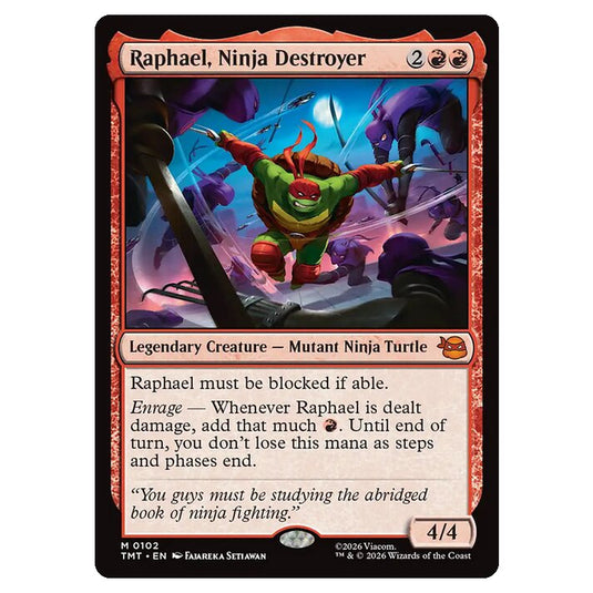 Magic The Gathering - Teenage Mutant Ninja Turtles - Raphael, Ninja Destroyer - 0102