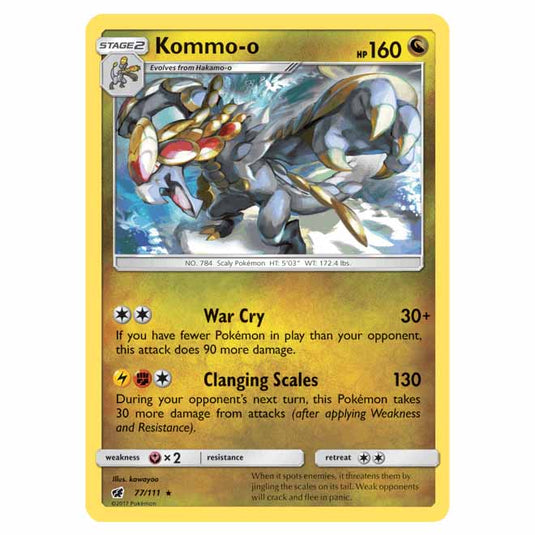 Pokemon - Sun & Moon - Crimson Invasion - Kommo-o - 77/111