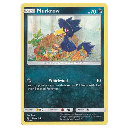 Pokemon - Sun & Moon - Guardians Rising - Murkrow - 78/145