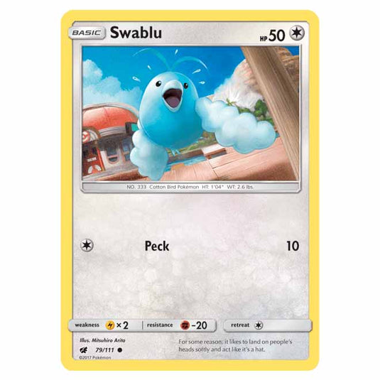 Pokemon - Sun & Moon - Crimson Invasion - Swablu - 79/111