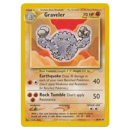 Pokemon - Neo Revelation - Graveler - 30/64/64