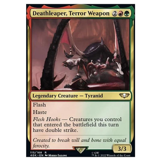 Magic The Gathering - Universes Beyond - Warhammer 40k - Deathleaper, Terror Weapon - 115/168