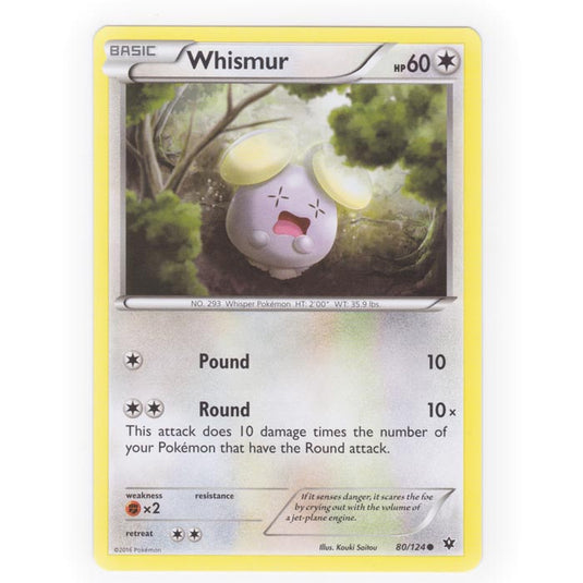 Pokemon - XY - Fates Collide - Whismur - 80/124