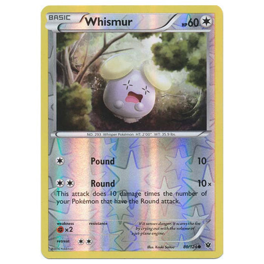 Pokemon - XY - Fates Collide (Reverse Holo) - Whismur - 80/124