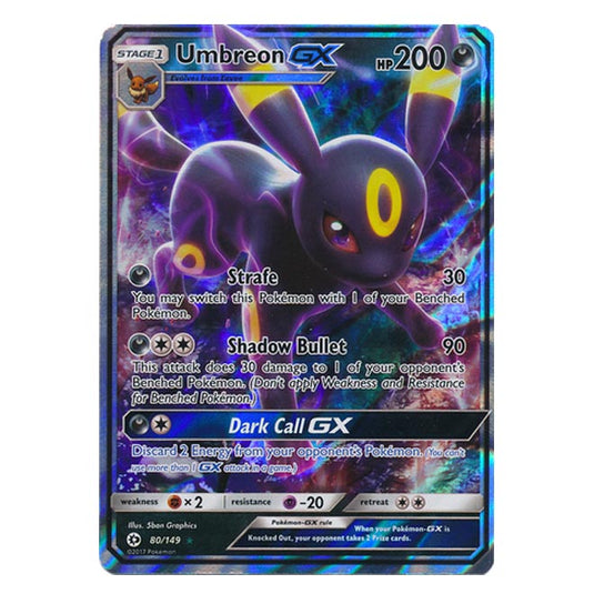 Pokemon - Sun & Moon - Base Set - Umbreon-GX - 80/149