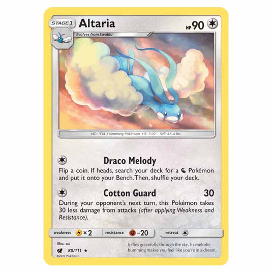 Pokemon - Sun & Moon - Crimson Invasion - Altaria - 80/111