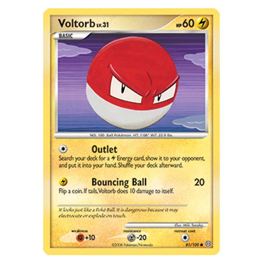 Pokemon - Diamond And Pearl Stormfront - Voltorb - 81/100