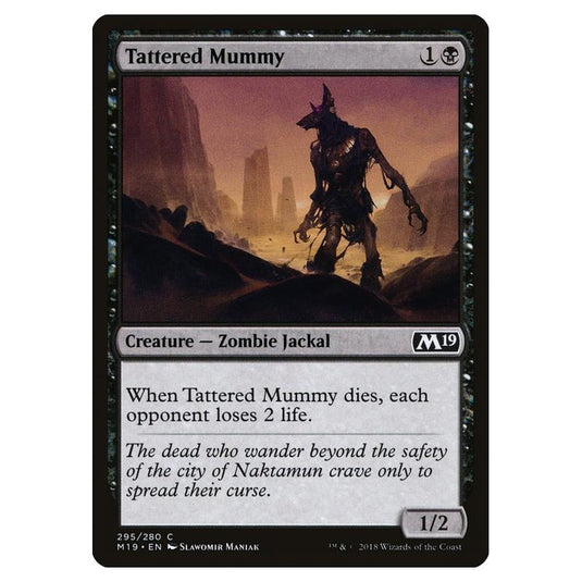 Magic the Gathering - Core Set 2019 - Tattered Mummy - 295/280