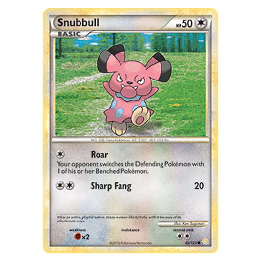 Pokemon - HGSS - Snubbull - 82/123