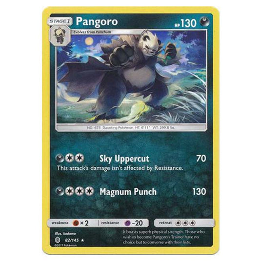 Pokemon - Sun & Moon - Guardians Rising - Pangoro - 82/145