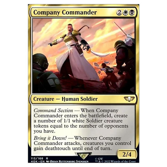 Magic The Gathering - Universes Beyond - Warhammer 40k - Company Commander - 113/168