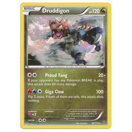 Pokemon - XY - Steam Siege - Druddigon - 83/114