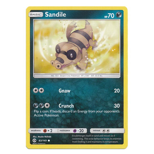 Pokemon - Sun & Moon - Base Set - Sandile - 83/149